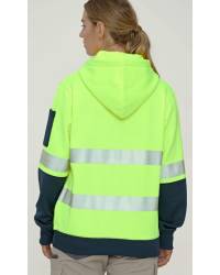 Two Tone Hi-Vis Safety Hoodie with Tapes | Women's